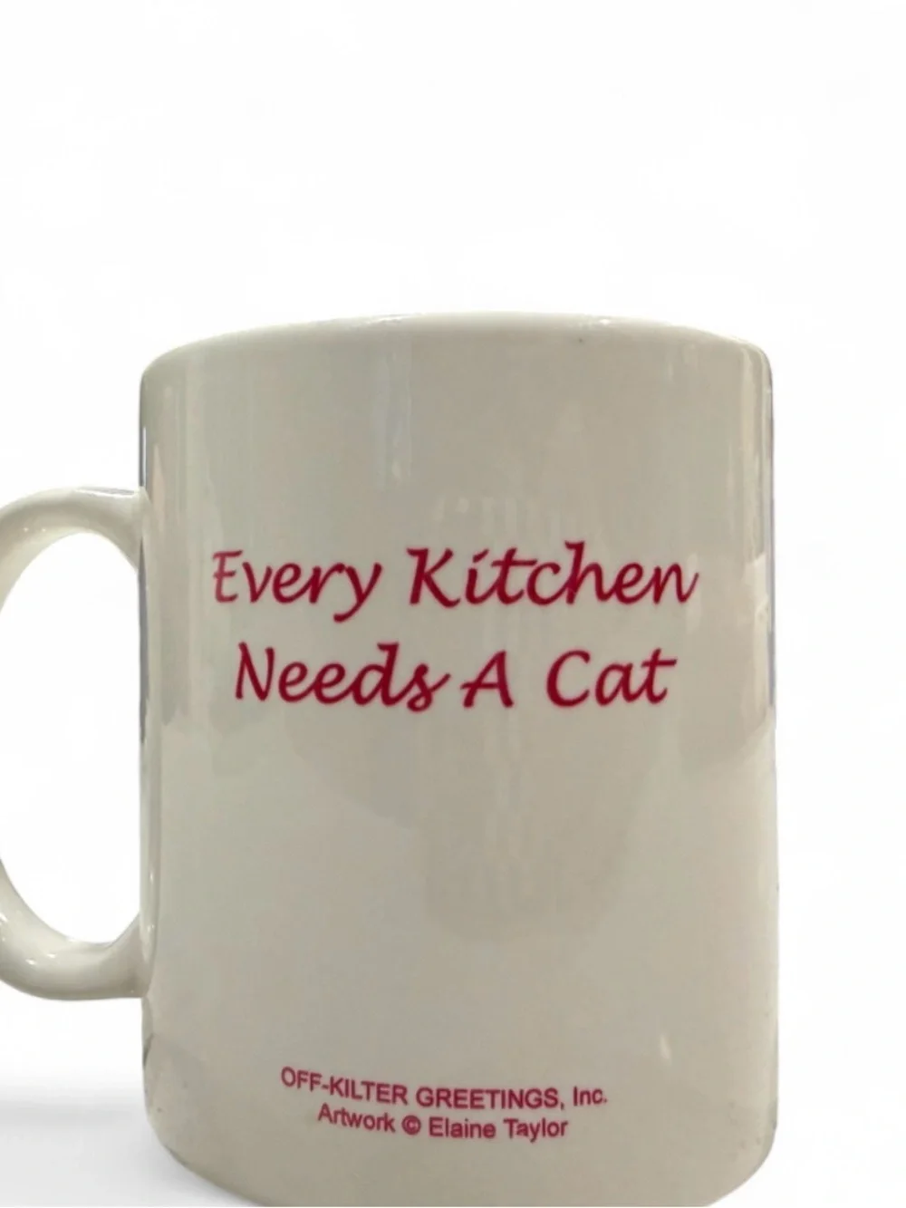 Cat Art Ceramic Mug - Gray Tabby Design